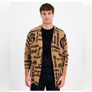 Guess Tan and Black Men's Sweater